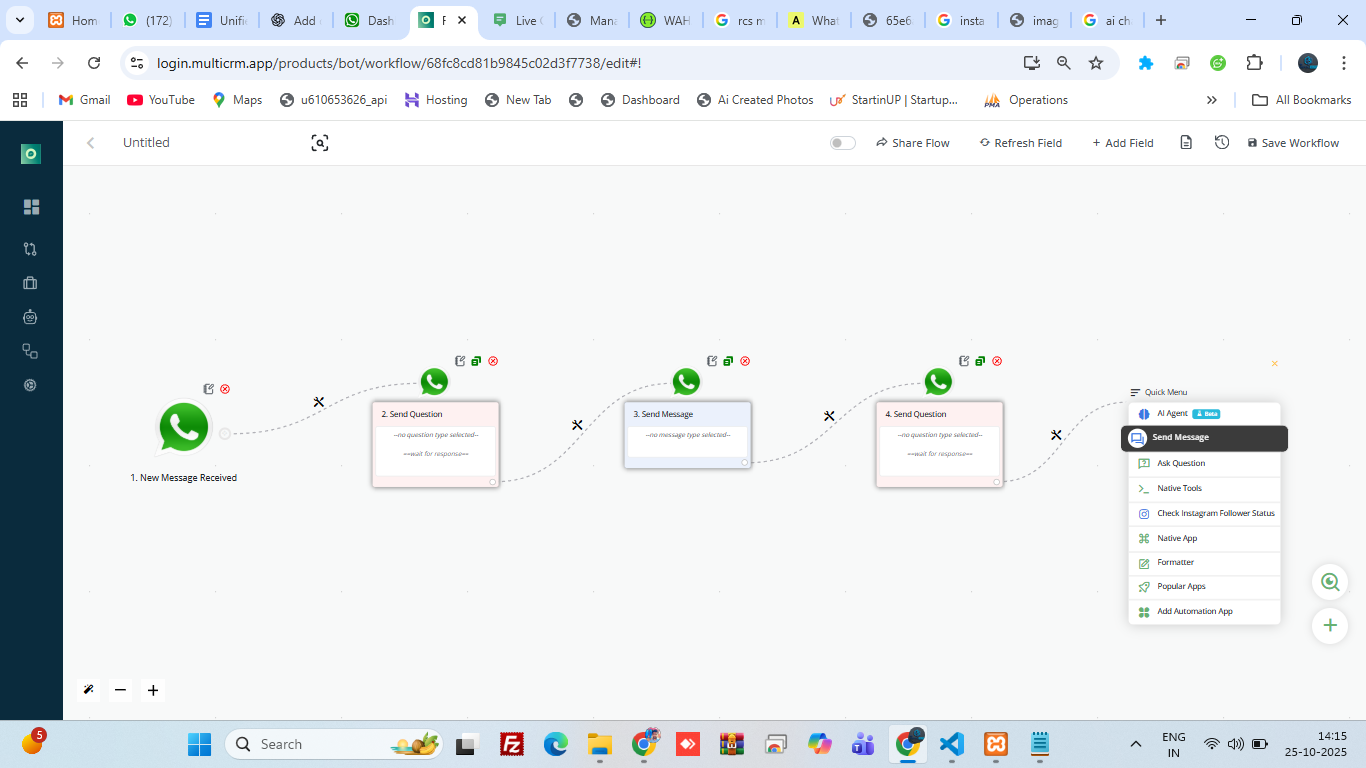 Chat Flow Builder Preview